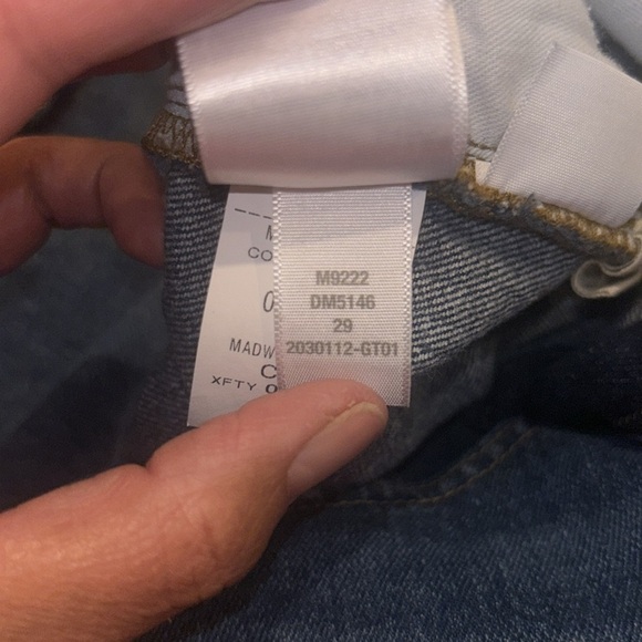 2/$30 Madewell Denim Shorts Size 29 Glenoaks Wash Cutoff Edition - Picture 8 of 9